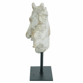 Chartwell Home Isaac Horse Head on Iron Base Statue
