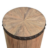 Chartwell Home Maddox Recycled Elm Wood Side Table