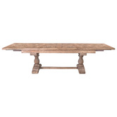 Chartwell Home Maddox Recycled Elm Wood Extendable Dining Table
