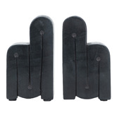 Chartwell Home Black Montoya Marble Bookends