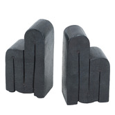 Chartwell Home Black Montoya Marble Bookends