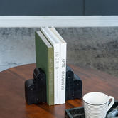 Chartwell Home Black Montoya Marble Bookends