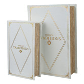 Chartwell Home 2 Piece Bryony Decorative Book Box Set