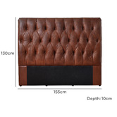 Chartwell Home Lochlan Genuine Leather Queen Bedhead