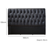 Chartwell Home Lochlan Genuine Leather King Bedhead