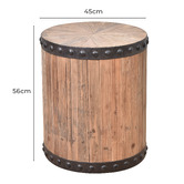 Chartwell Home Maddox Recycled Elm Wood Side Table