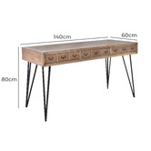 Chartwell Home Elliot Recycled Elm Wood Writing Desk
