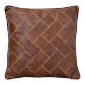 Chartwell Home Raees Genuine Leather &amp; Linen Cushion