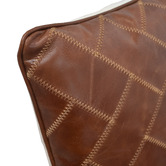 Chartwell Home Raees Genuine Leather &amp; Linen Cushion