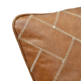 Chartwell Home Raees Genuine Leather &amp; Linen Cushion