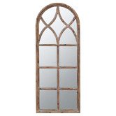 Chartwell Home Fresno Arched Fir Wood Wall Mirror