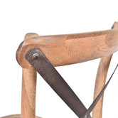 Chartwell Home 76cm Demeter Oak Wood Barstool