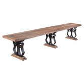 Chartwell Home 5 Seater Juno Reclaimed Elm Wood Dining Bench