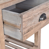 Chartwell Home Pierce Reclaimed Oak Wood Side Table