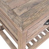 Chartwell Home Pierce Reclaimed Oak Wood Side Table