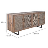 Chartwell Home Elodie Reclaimed Elm Wood Sideboard