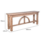 Chartwell Home Jayla Reclaimed Elm Wood Console Table
