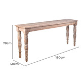 Chartwell Home Jayla II Reclaimed Elm Wood Console Table