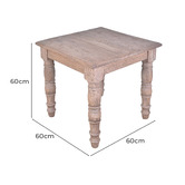 Chartwell Home Jayla Reclaimed Elm Wood Side Table