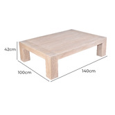 Chartwell Home Mathis Recycled Elm Wood Coffee Table