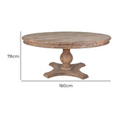 Chartwell Home Nalia Recycled Elm Wood Dining Table
