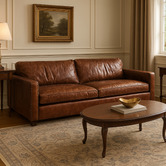 Chartwell Home Peyton 3 Seater Cowhide Leather Sofa