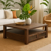 Chartwell Home Bradford Square Mango Wood Coffee Table