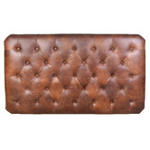 Chartwell Home Manus Cowhide Leather Ottoman