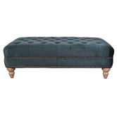 Chartwell Home Manus Velvet Ottoman