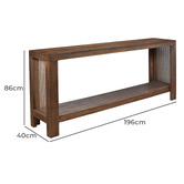 Chartwell Home Bradford Mango Wood Console Table
