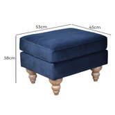 Chartwell Home Venigni Velvet Ottoman