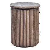 Chartwell Home Giovan Reclaimed Elm Wood Side Table
