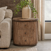 Chartwell Home Giovan Reclaimed Elm Wood Side Table