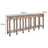 Chartwell Home Therese Reclaimed Elm Wood Console Table