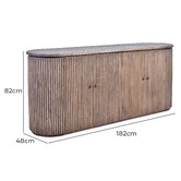 Chartwell Home Giovan Reclaimed Elm Wood Sideboard