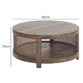 Chartwell Home Bradford Round Mango Wood Coffee Table