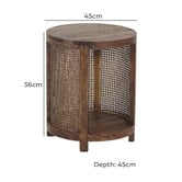 Chartwell Home Bradford Mango Wood Side Table