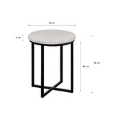 Maddison Lane 45cm Alban Side Table