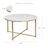 Maddison Lane Romeo Marble Coffee Table | Temple & Webster