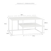 Maddison Lane White Svetlana Coffee Table