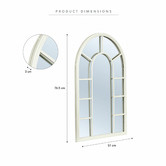 Maddison Lane Arched Vault Iron Mirror