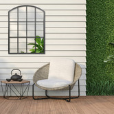 Maddison Lane Arched Marais Iron Mirror
