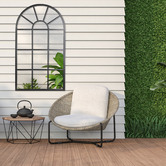 Maddison Lane Arched Abbey Iron Mirror