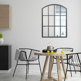 Maddison Lane Arched Marais Iron Mirror