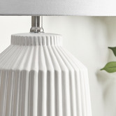 Maddison Lane Pleat Stoneware Table Lamp