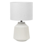 Maddison Lane Pleat Stoneware Table Lamp
