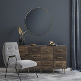 Maddison Lane Linda Round Stainless Steel Wall Mirror