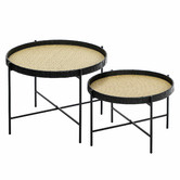Maddison Lane 2 Piece Lindi Rattan Coffee Table Set