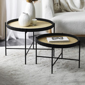 Maddison Lane 2 Piece Lindi Rattan Coffee Table Set