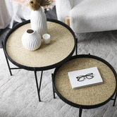 Maddison Lane 2 Piece Lindi Rattan Coffee Table Set